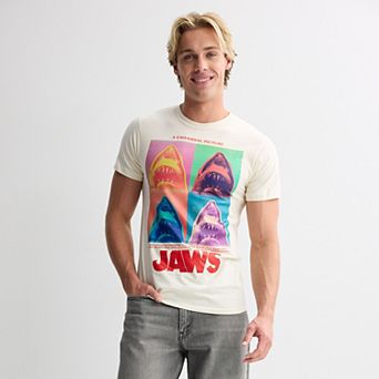 Men's Jaws Pop Art Shark Graphic Tee