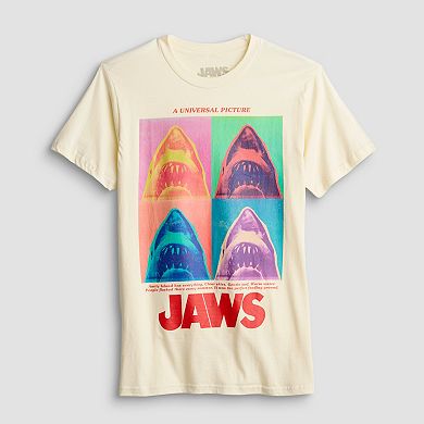 Men's Jaws Pop Art Shark Graphic Tee