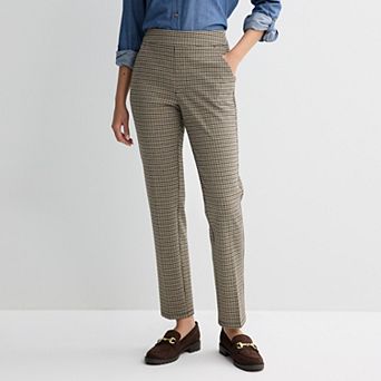 Women's Croft & Barrow® Straight Leg Ponte Pocket Pull-On Trousers