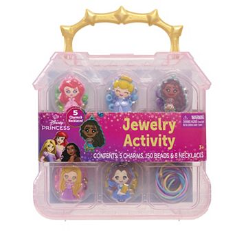 Disney's Princess Jewelry Activity Set with 5 Charms, 150 Beads & 5 Necklaces