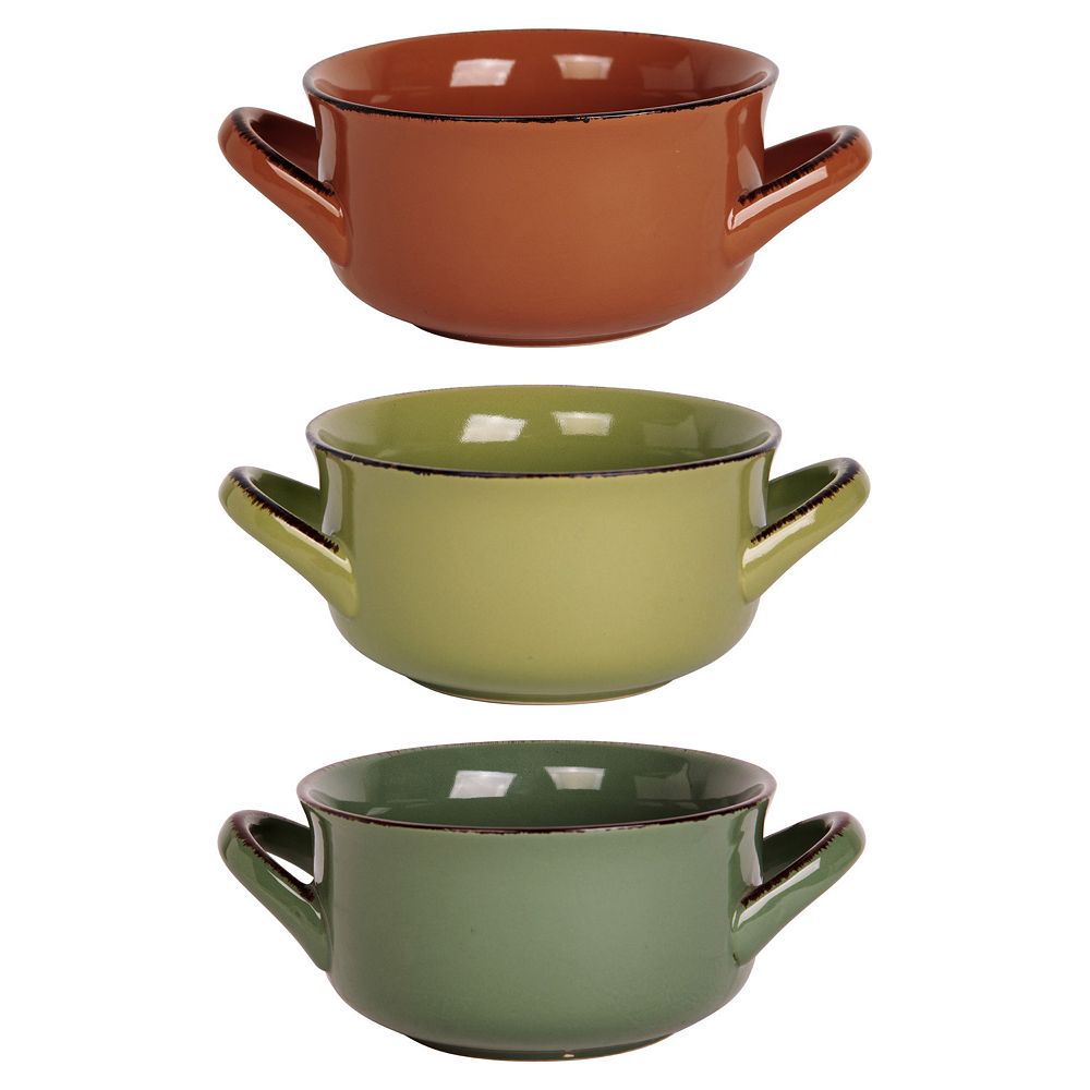 Retroware by Home Essentials Assorted Fall 2-Handle Soup Bowl - Styles May Vary