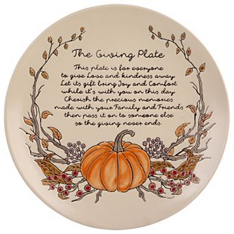 Retroware by Home Essentials Pumpkin Giving Plate