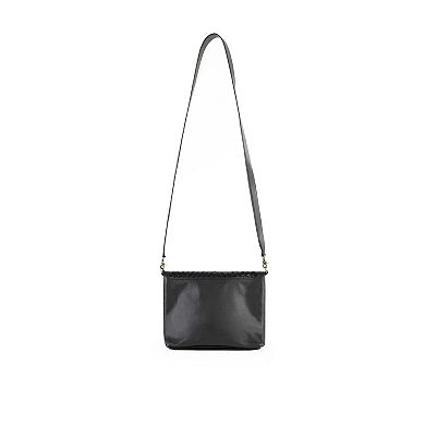 Leather Fold Over Bag