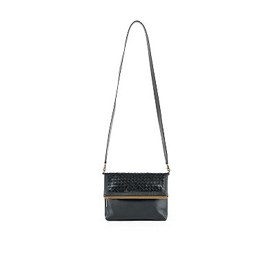 Leather Fold Over Bag