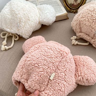 Winter Infant Boys And Girls Fluffy Thermal Hats