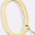 Gold Tone Letter O