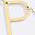 Gold Tone Letter P