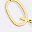 Gold Tone Letter Q