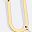 Gold Tone Letter U
