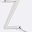 Silver Tone Letter Z