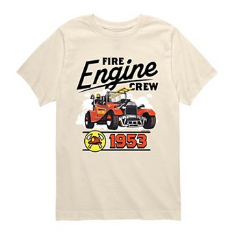 Boys 8-20 Matchbox Fire Engine Crew 1953 Graphic Tee