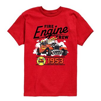 Boys 8-20 Matchbox Fire Engine Crew 1953 Graphic Tee