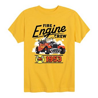 Boys 8-20 Matchbox Fire Engine Crew 1953 Graphic Tee