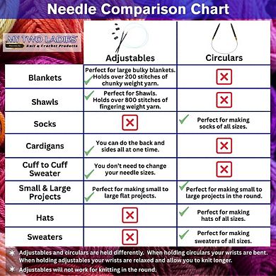 Blue Silk 16" Circular Knitting Needles