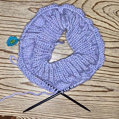 Blue Silk 32" Circular Knitting Needles