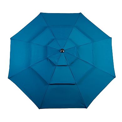 9FT 3 Tier Patio Umbrella Auto Tilt Crank