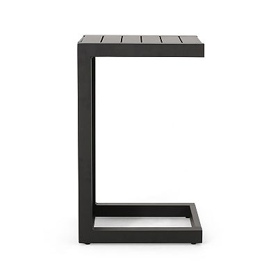 TEINIE Aluminum Outdoor Side Table for Patio