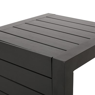 TEINIE Aluminum Outdoor Side Table for Patio