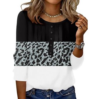 Zeagoo Women s Casual Crew Neck Tops Basic Tees, Business Work Blouses for Beach Vacation