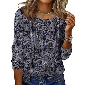 Zeagoo Women s Casual Crew Neck Tops Basic Tees, Business Work Blouses for Beach Vacation