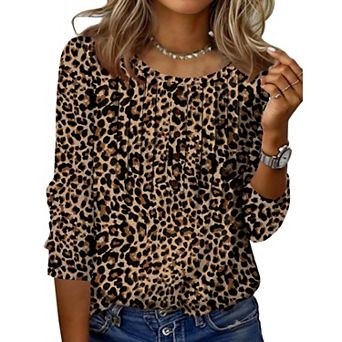 Zeagoo Women s Casual Crew Neck Tops Basic Tees, Business Work Blouses for Beach Vacation