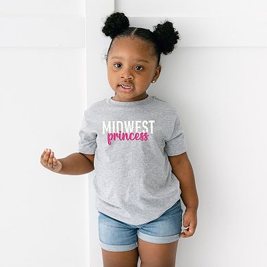 Midwest Princess Puff - Toddler Short Sleeve Graphic T-Shirt