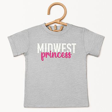 Midwest Princess Puff - Toddler Short Sleeve Graphic T-Shirt
