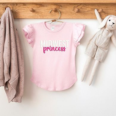 Midwest Princess Puff - Flutter Sleeve Graphic T-Shirt