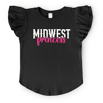 Midwest Princess Puff - Flutter Sleeve Graphic T-Shirt
