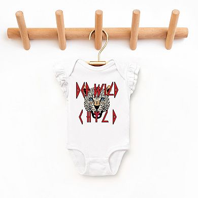 Def Wild Child - Baby Flutter Sleeve Bodysuit