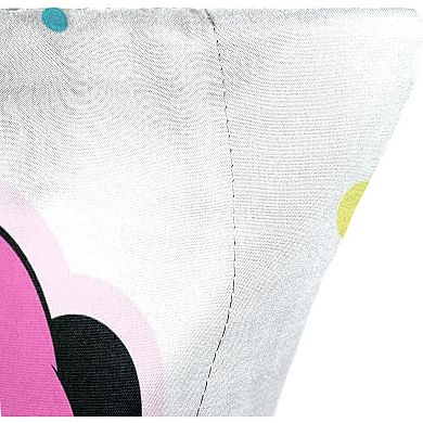 Minnie Mouse Rainbow Stripe Pillowcase - Soft, Reversible, Fun Design