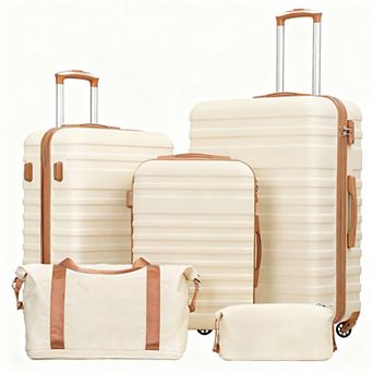 3 pc Luggage Set with TSA Lock and Durable ABS