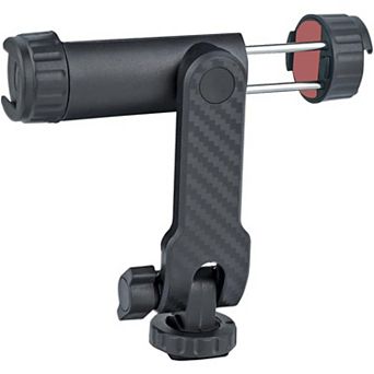 Phone Mount Holder ,Universal Adjustable Smartphone Clamp with Dual Cold Shoe Mounts