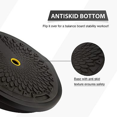 25" Inflatable Half Ball Wobble Board for Core & Balance Training