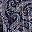 Navy Paisley Print