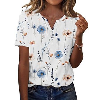 Zeagoo Women's Short Sleeve T-Shirts, Summer Fashion Casual Basic Crewneck Tees