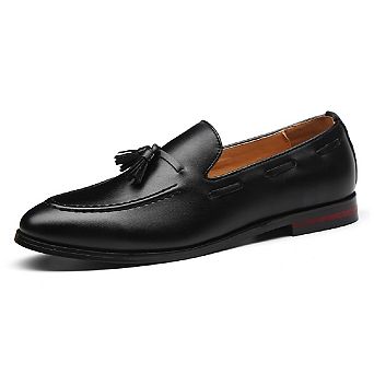 Men's Tassel Loafers Slip-On Dress Shoes Pointed Toe Casual Business Shoes