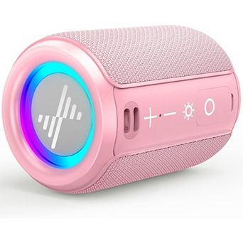 Portable Bluetooth Speakers, Wireless Speakers with TWS, IPX5 Waterproof, Colorful Lights
