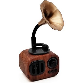 Vintage Bluetooth Speaker: Handcrafted Design, Multiple Play Modes