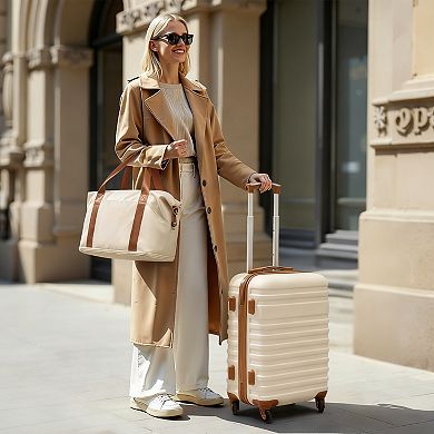 20" Carry-On Luggage Set with Duffel & Toiletry Bag