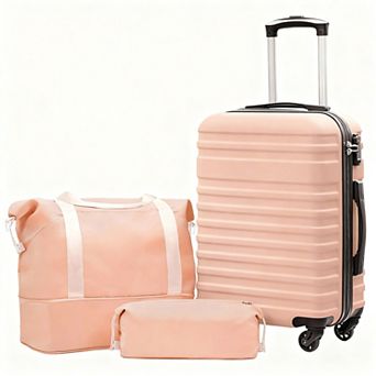 20" Carry-On Luggage Set with Duffel & Toiletry Bag
