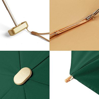 UPF 50+ Mini Travel Umbrella with UV Protection and Rainproof Coating