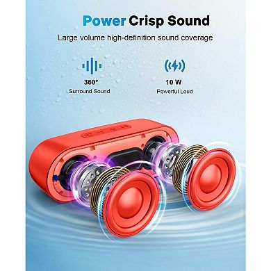 Bluetooth Speakers, Waterproof Portable Speakers with TWS, 24 Playtime, Stereo Sound