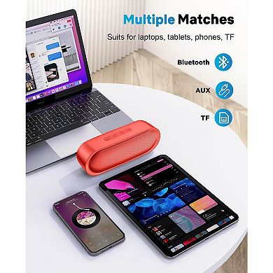 Bluetooth Speakers, Waterproof Portable Speakers with TWS, 24 Playtime, Stereo Sound