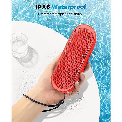 Bluetooth Speakers, Waterproof Portable Speakers with TWS, 24 Playtime, Stereo Sound