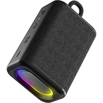 Portable Bluetooth Speaker with Lights, Powerful Crystal Clear Sound, IPX5 Waterproof