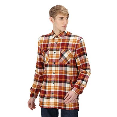 Regatta Mens Thamos Checked Long-Sleeved Shirt