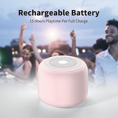 Portable Bluetooth Speakers with Strap Easy To Carry, Wireless IPX5 Waterproof Mini Speaker