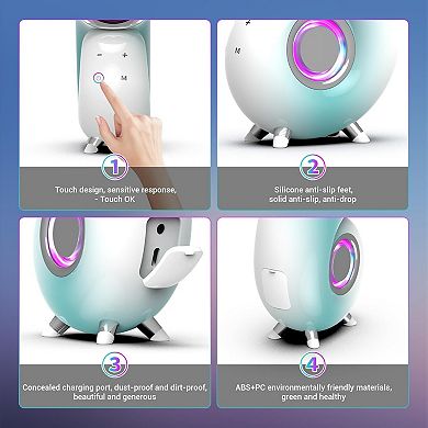 Conch Shape Portable Bluetooth Speaker Wireless,Stylish and Touchscreen Control Bluetooth Stereo