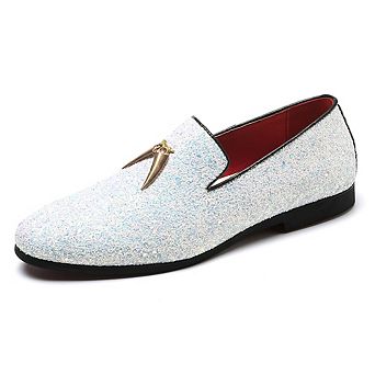 Men's Sequined Dress Loafers
